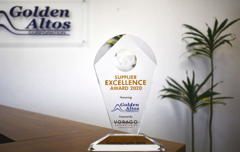 Golden Altos -Outstanding Supplier Excellence Award